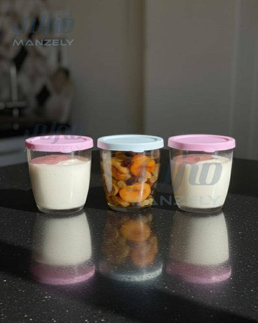 طقم زبادي بومبيه