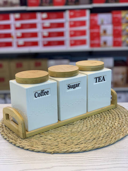 طقم مشروبات بورسلين مربع