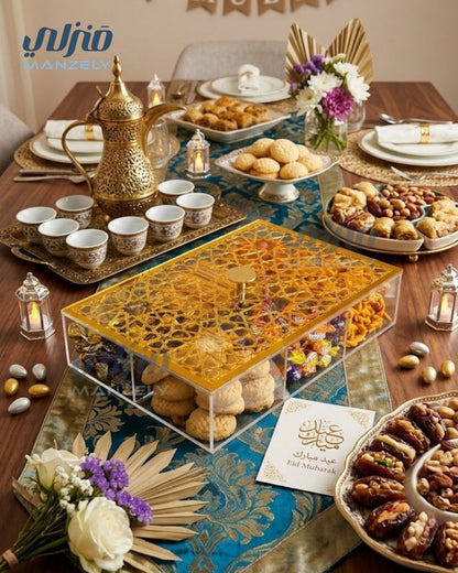 علبة كحك اكليريك شفاف اصلي