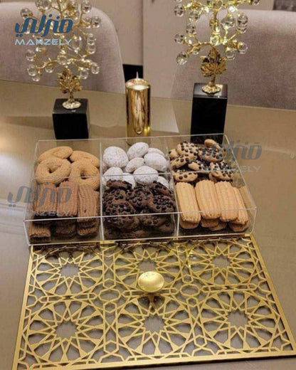 علبة كحك اكليريك شفاف اصلي