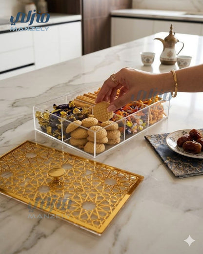 علبة كحك اكليريك شفاف اصلي