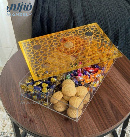 علبة كحك اكليريك شفاف اصلي