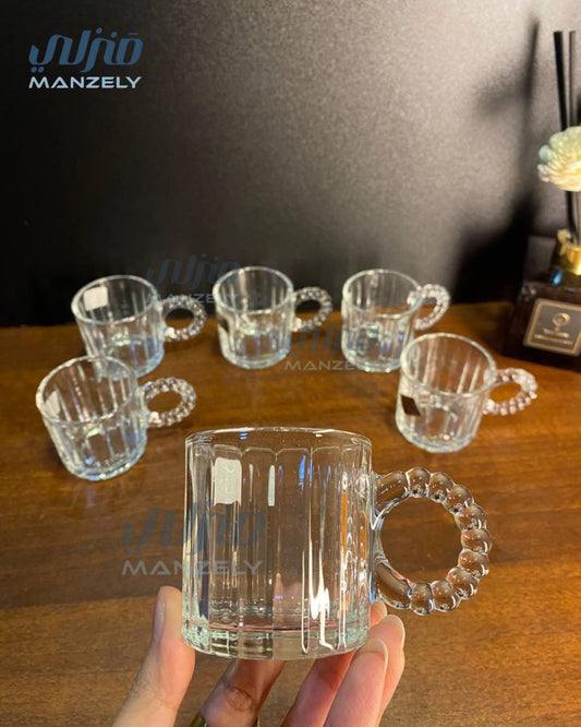 طقم قهوة بابلي مضلع