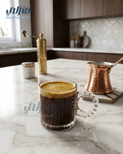 طقم قهوة بابلي مضلع