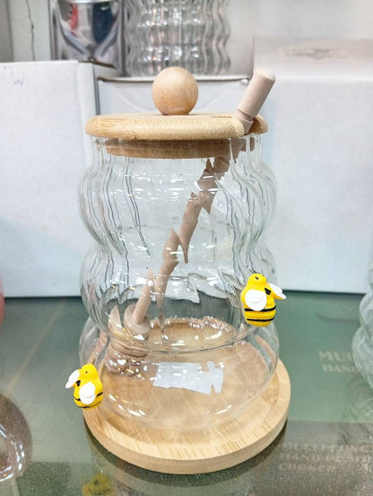 عساله بايركس زجاج بغطاء مستورده