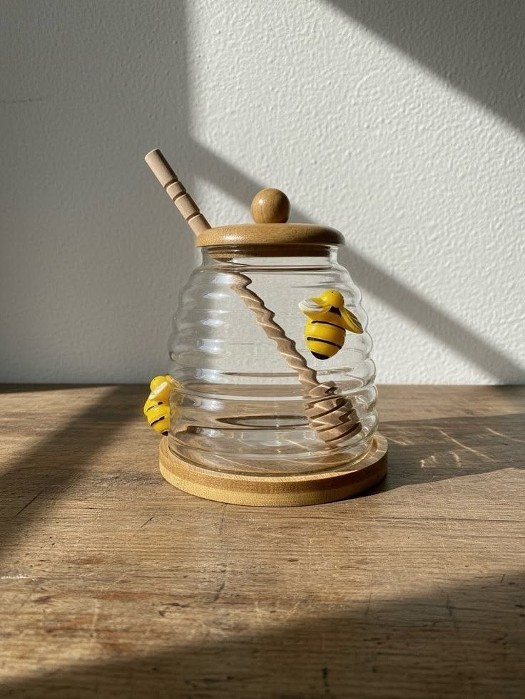 عساله بايركس زجاج بغطاء مستورده