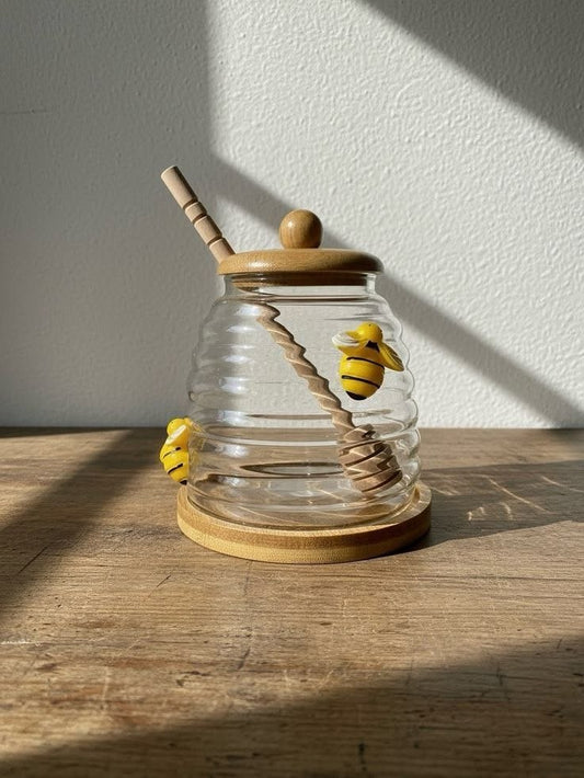 عساله بايركس زجاج بغطاء مستورده