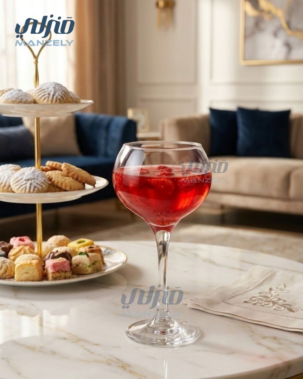 طقم كاسات تركي امباسدور