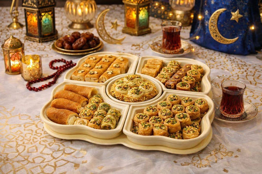 طقم تقديم بورسلين مع سرفيس مستورد 2 * 1