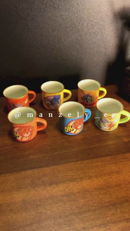 طقم قهوه بورسلين توم اند جيرى