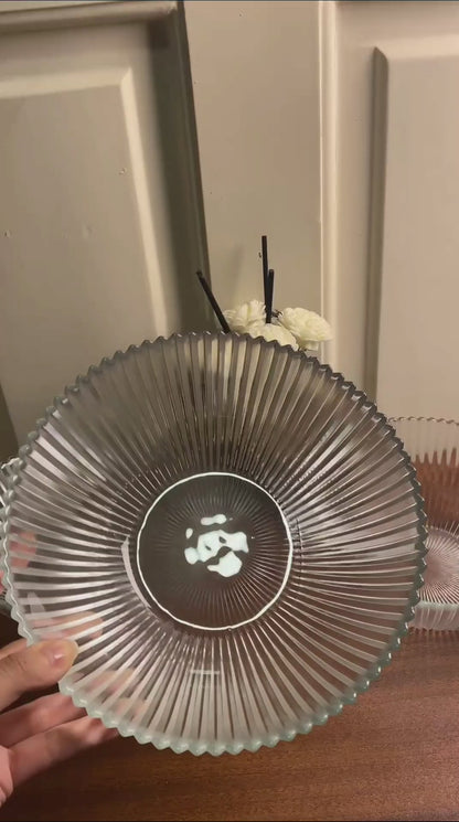 طقم اطباق غويطه مضلعه 24سم 3 قطع