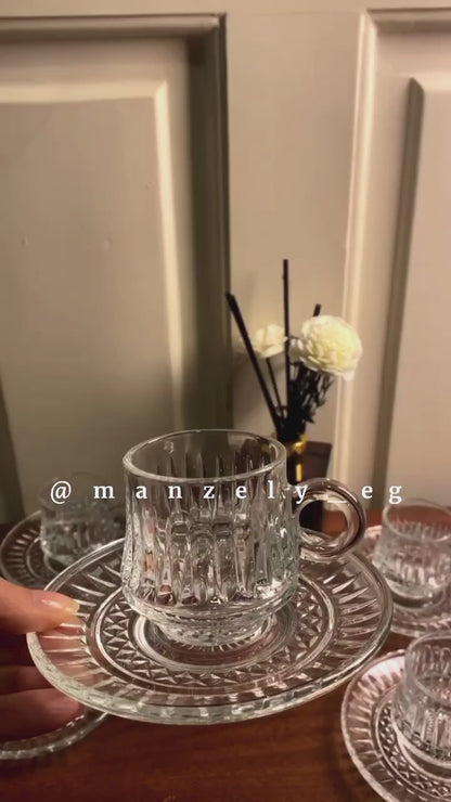 طقم قهوة سيلي بالطبق