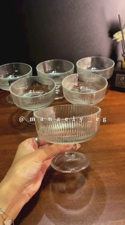 كاس آيس كريم مضلع