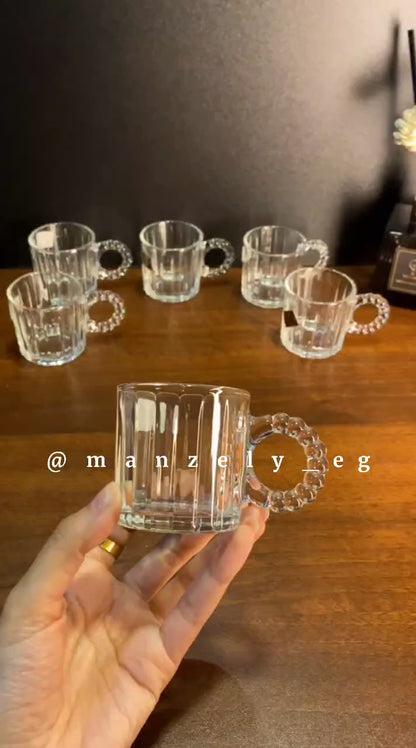 طقم قهوة بابلي مضلع