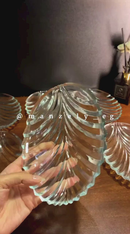 أطباق تسالي ورقة شجر