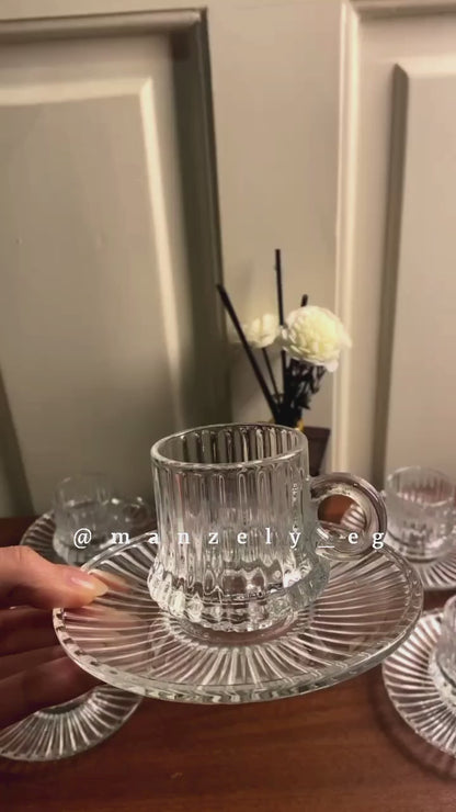 طقم قهوه روبوستا بالطبق