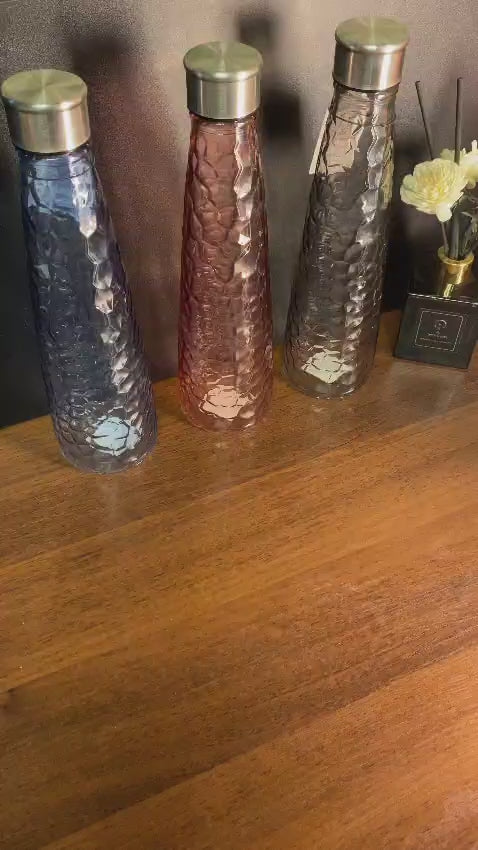قاروره منقرشة رمادي