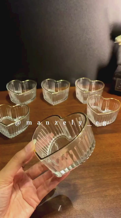 طقم بولات قلوب مستورد إطار جولد