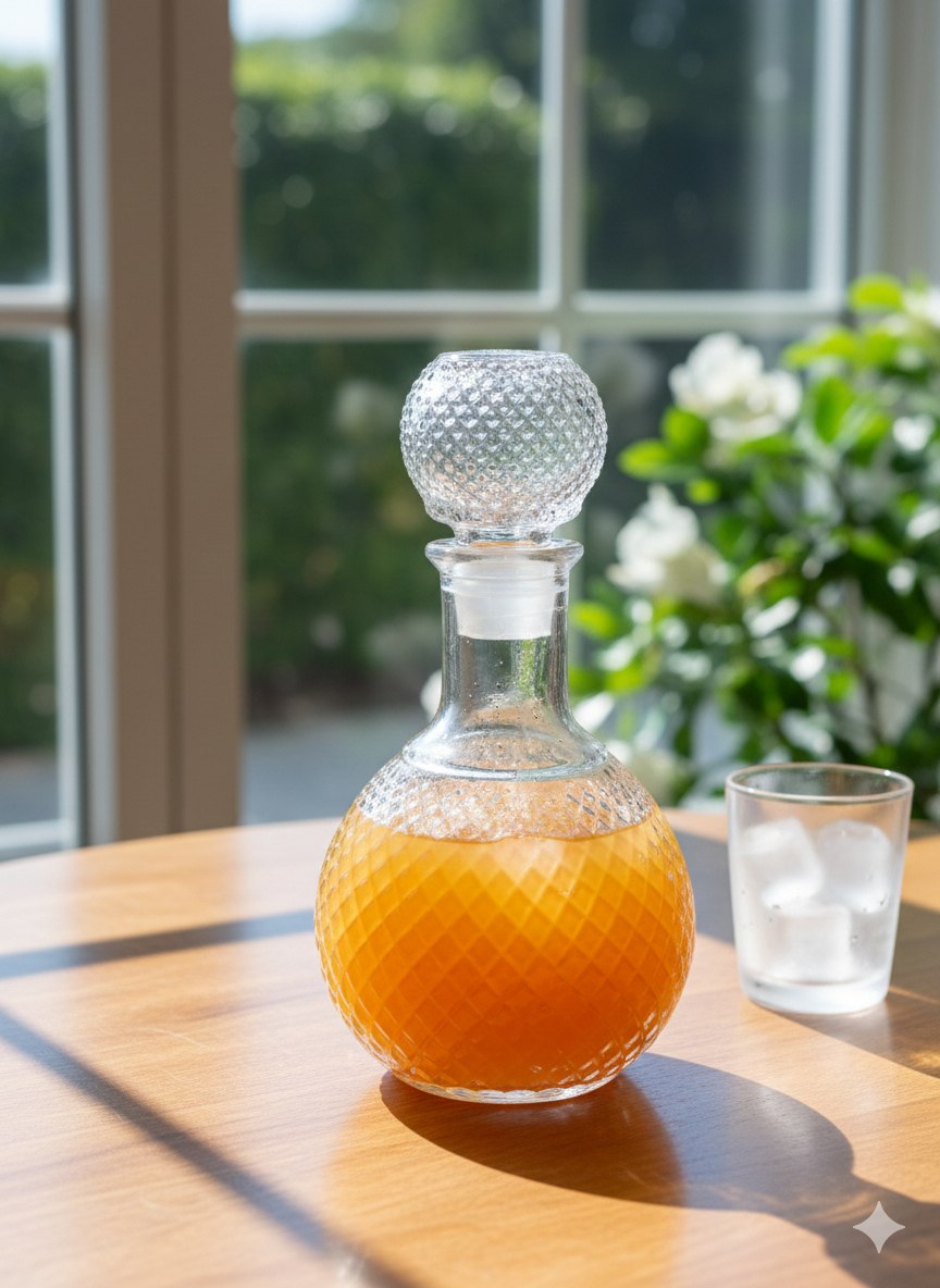 قاروره كريستال مستورده نص لتر