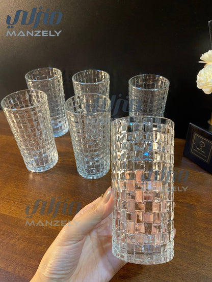 طقم شوب مربعات صوفيا 350مللى 6 قطع