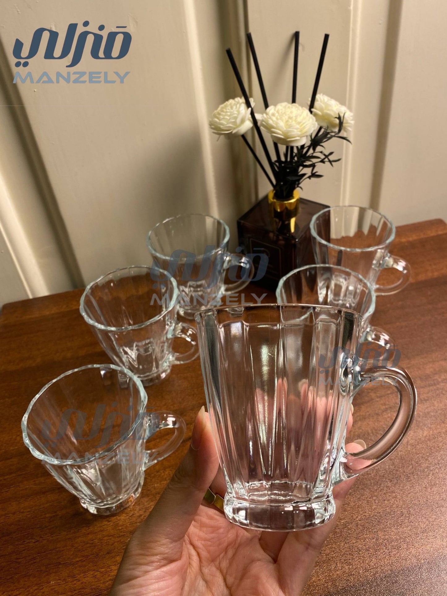 طقم شاى اكاديا 180مللى 6 قطع