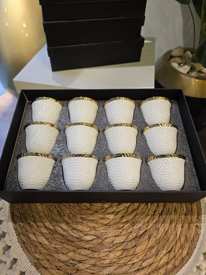 طقم قهوه عربى بورسلين مستورد 12قطعه