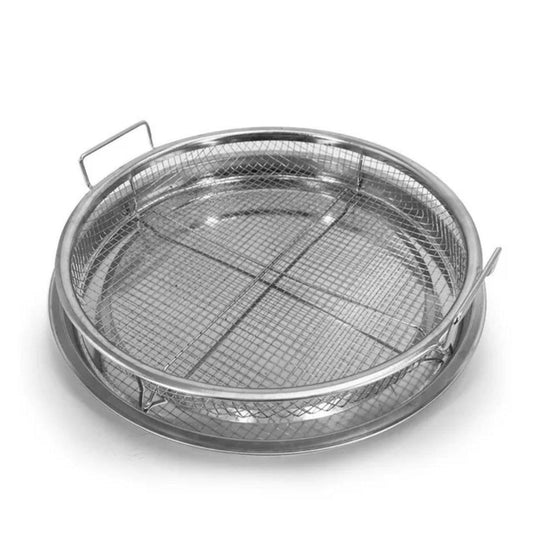 Original imported round stainless steel roasting tray