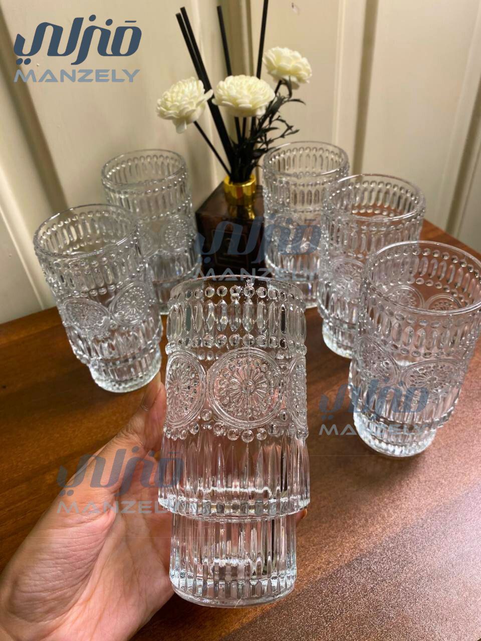 طقم شوب اندلسى6 قطع 330 مللى