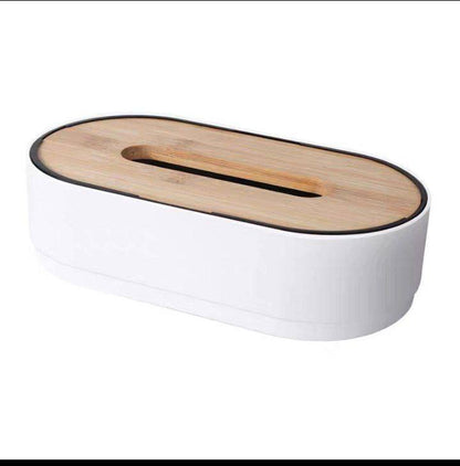 علبه مناديل اكليرك*خشب مستورد بيضاوي