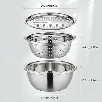 طقم عجان ومصفى استانلس 6*1