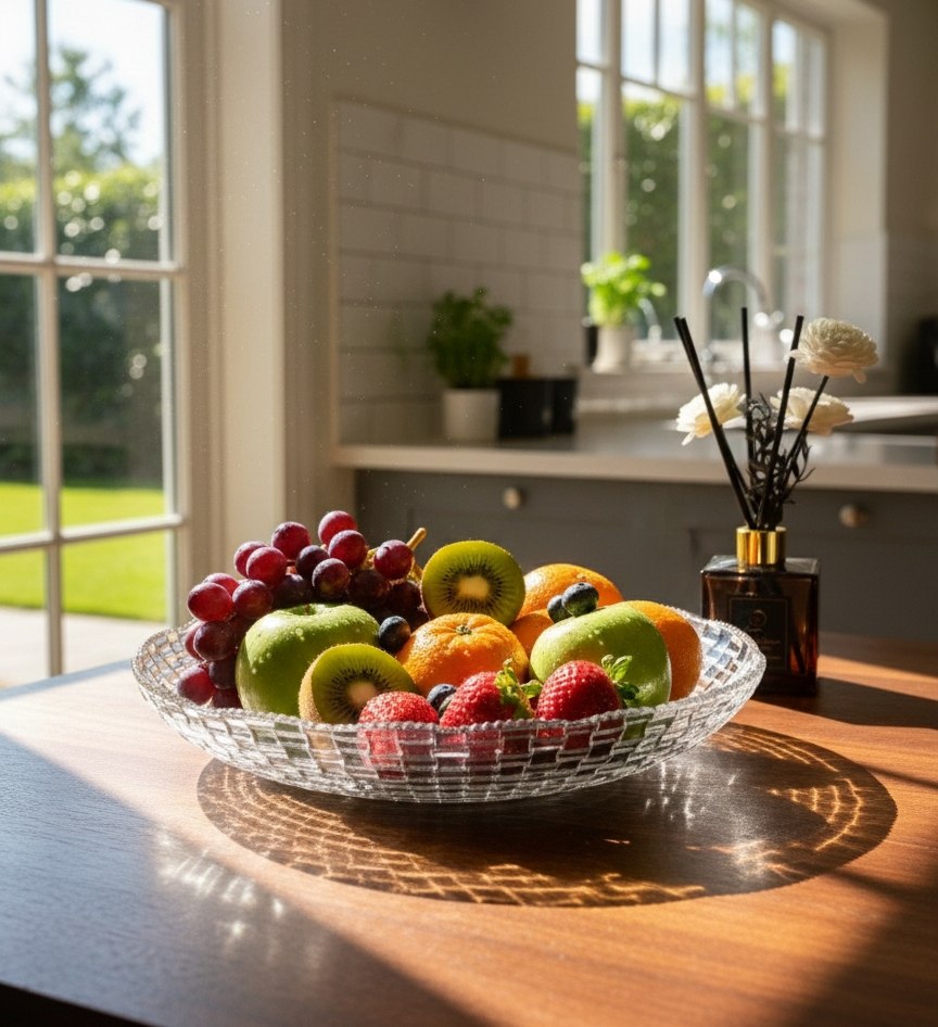 طبق فاكهه مربعات 33سم