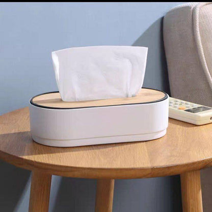 علبه مناديل اكليرك*خشب مستورد بيضاوي