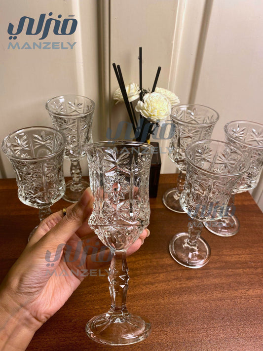 كاسات كاليفورنيا 140مللى 6 قطع