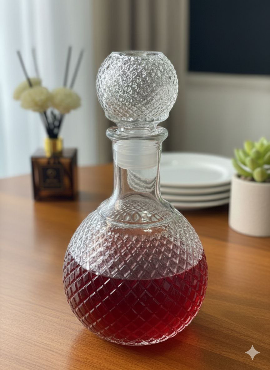 قاروره كريستال مستورده نص لتر