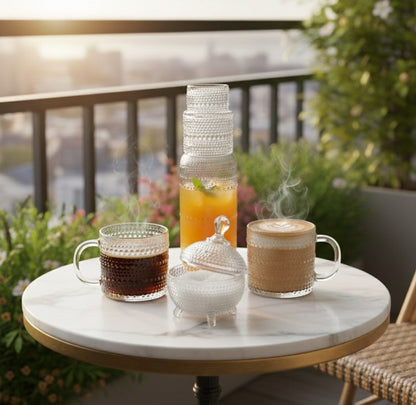 Complete polka dot set, 5 pieces