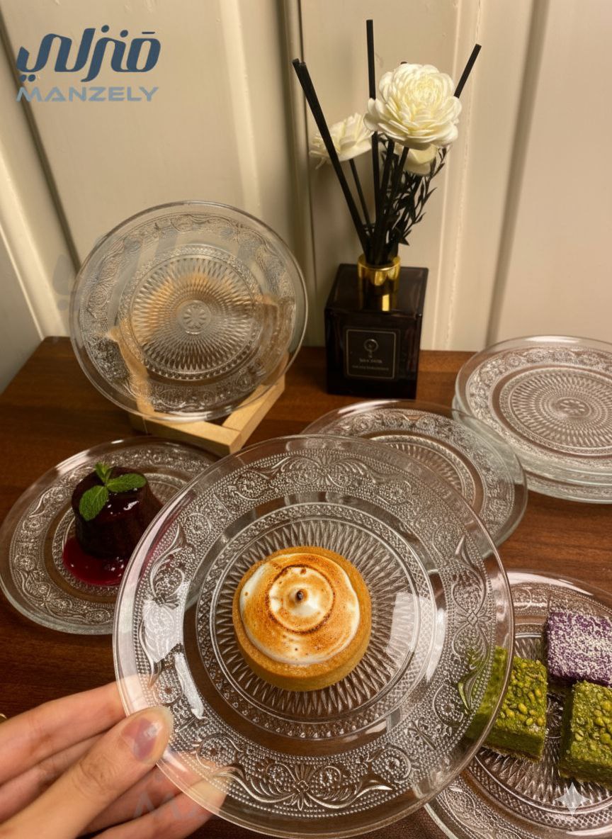 طقم حلويات وجاتوه 13×8سم 6 قطع