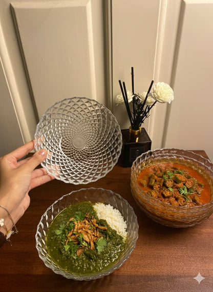 طقم اطباق دايموند 17×7 سم 6 قطع