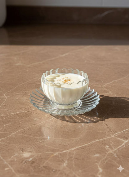 Ice cream bowls with a transparent tray, 250ml, 12 pieces