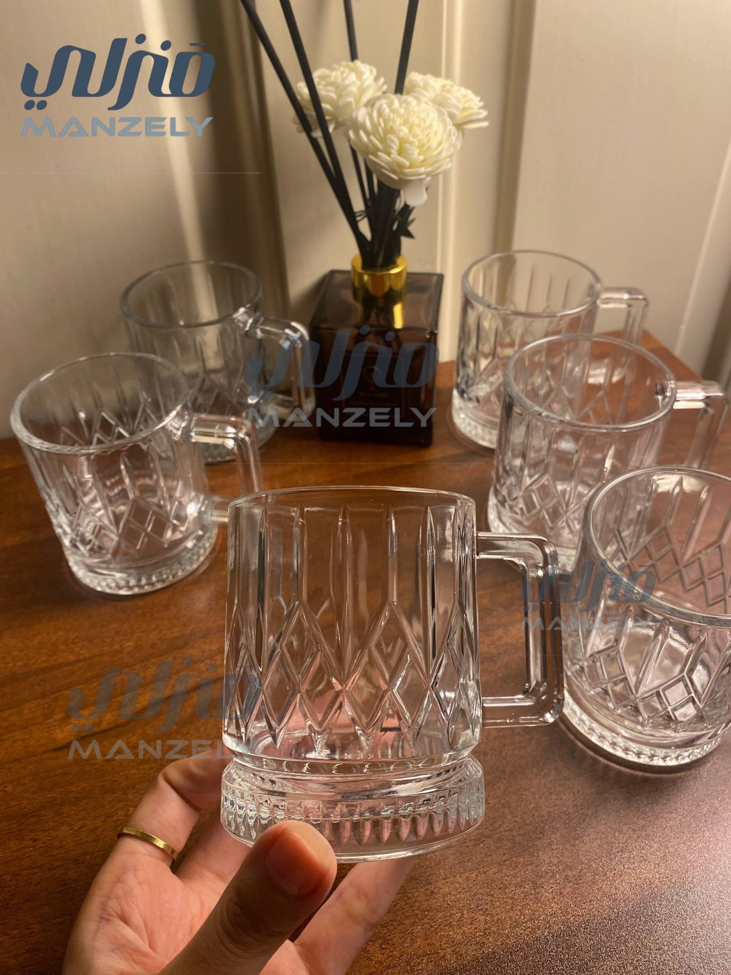 طقم شاى لوركس 250مللى 6 قطع