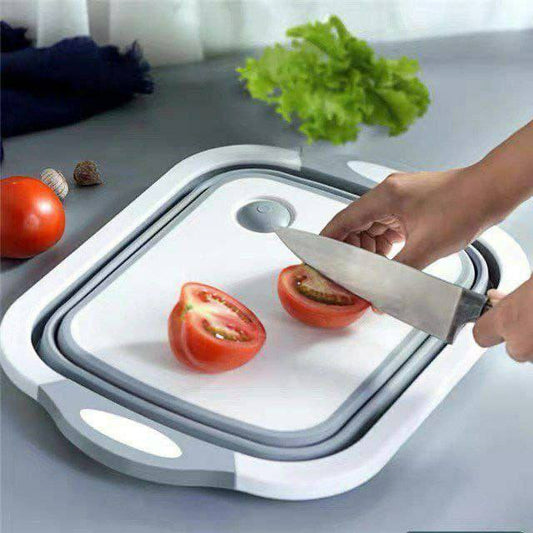 2 in 1 Silicone Cutting Board and Colander